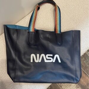 COACH X NASA Navy Blue Rainbow Tote